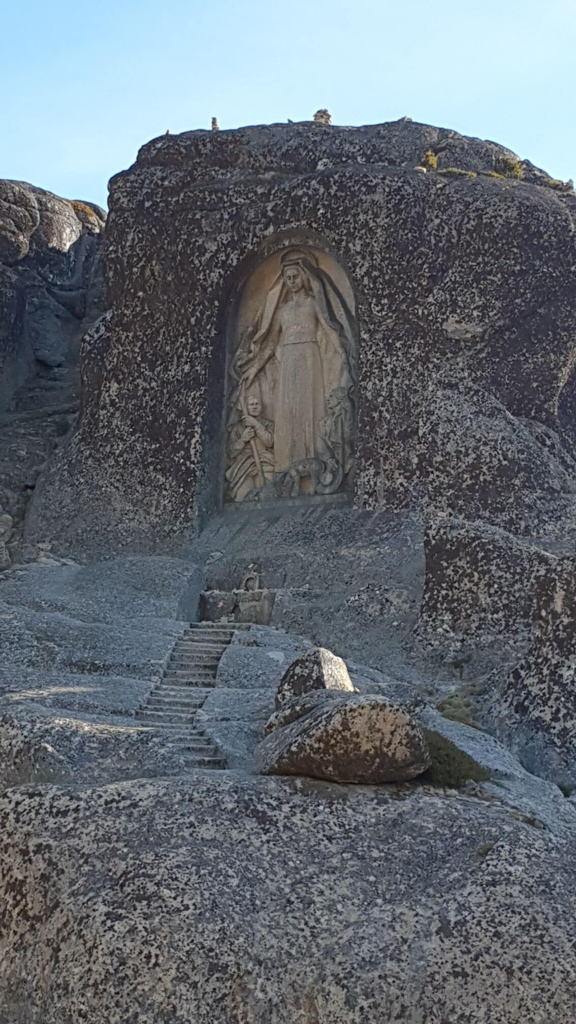 Image of a saint made in stone !!