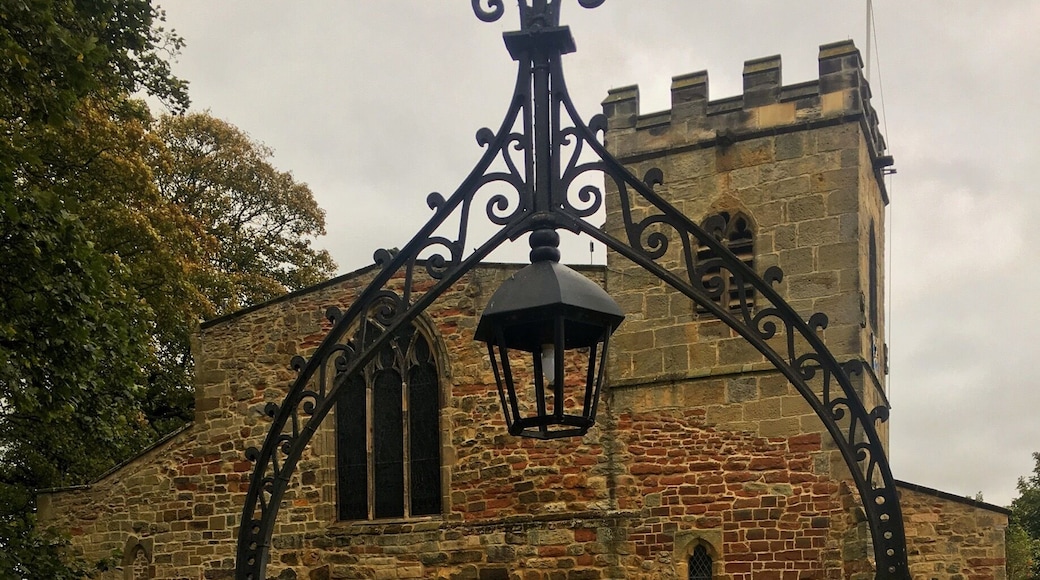 Croft is a small village just outside Darlington County Durham. St Peters Church Croft-on-Tees. Dates back to 1130 AD. . Lewis Carroll's father was rector from 1843 to 1868 and he spent much of his boyhood in Croft. An effigy on the sedilia is claimed to be Lewis Carroll’s inspiration for the Cheshire cat.