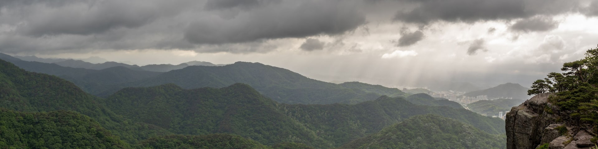 Landscape in Mudeungsan Park, Geumgok-dong, Gwangju, South Korea