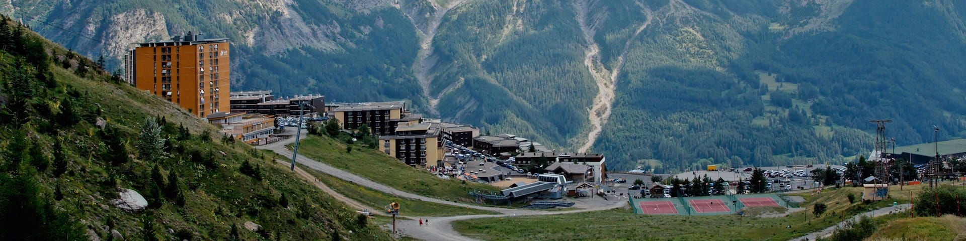 The national park of Ecrins Orcieres Merlette resort (Alpes-France). The national park of Ecrins (100000 ha.) is home to chamois, ibex, marmots