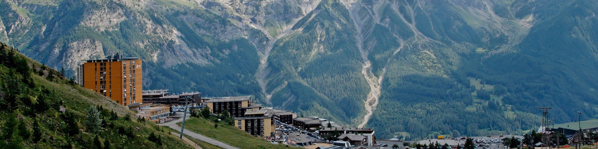 The national park of Ecrins Orcieres Merlette resort (Alpes-France). The national park of Ecrins (100000 ha.) is home to chamois, ibex, marmots