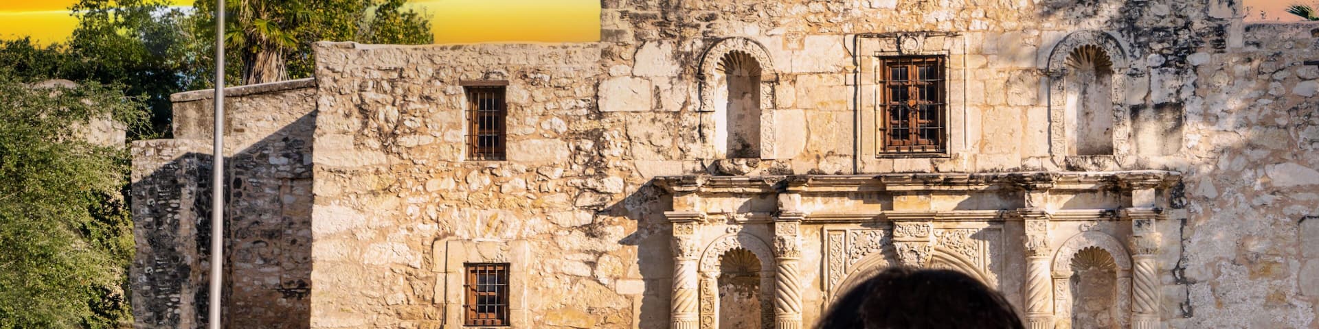 Alamo at sunset