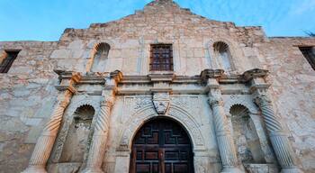 Famous American landmark - Alamo mission in downtown San Antonio, Texas, USA