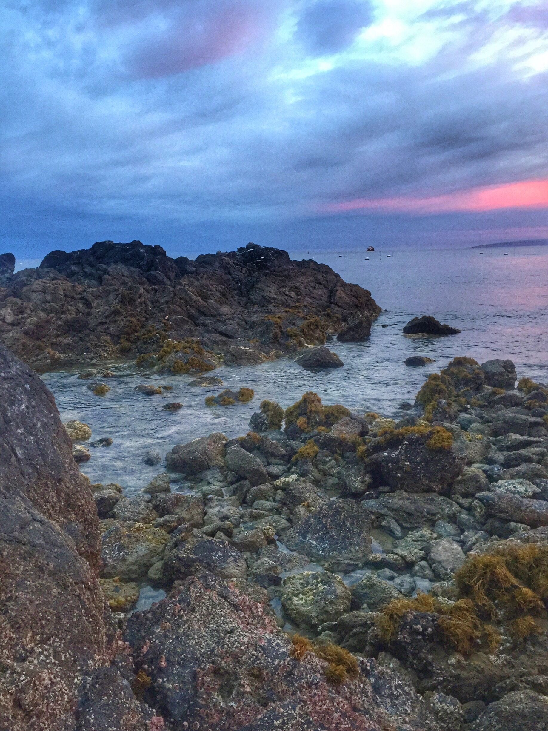 Sunrise over the tide pools from Two Harbors Campground, Catalina Island 

#hiking