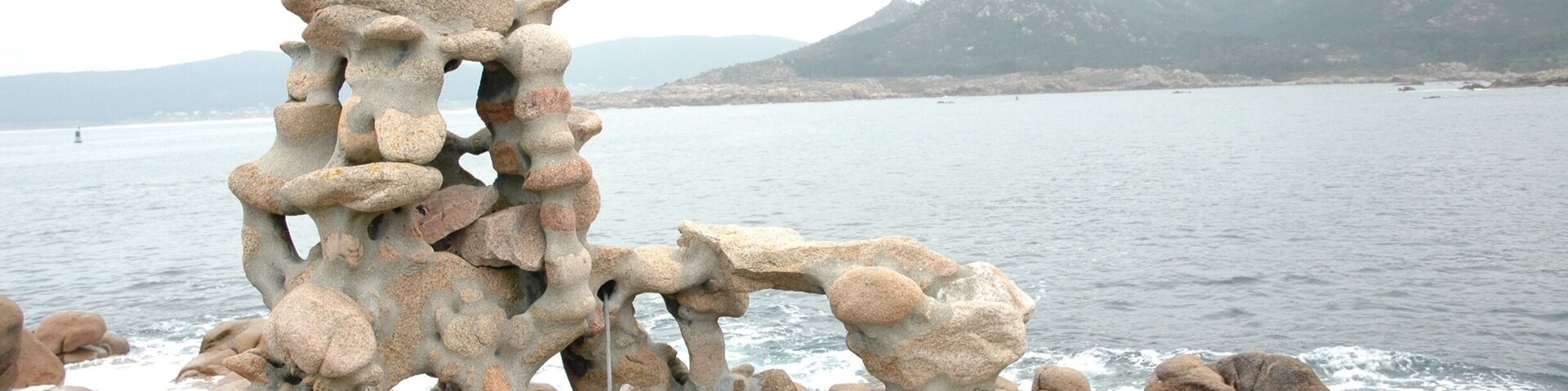 A German artist spent years building these on this bit of coast