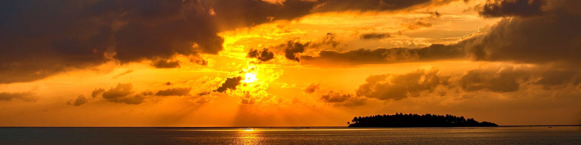 Sunset in Maldives