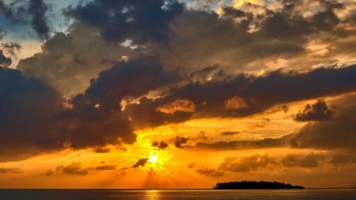 Sunset in Maldives