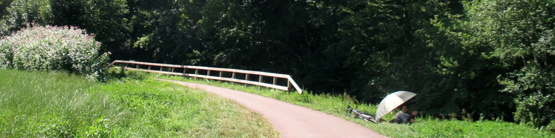 Cycling track, looking NW