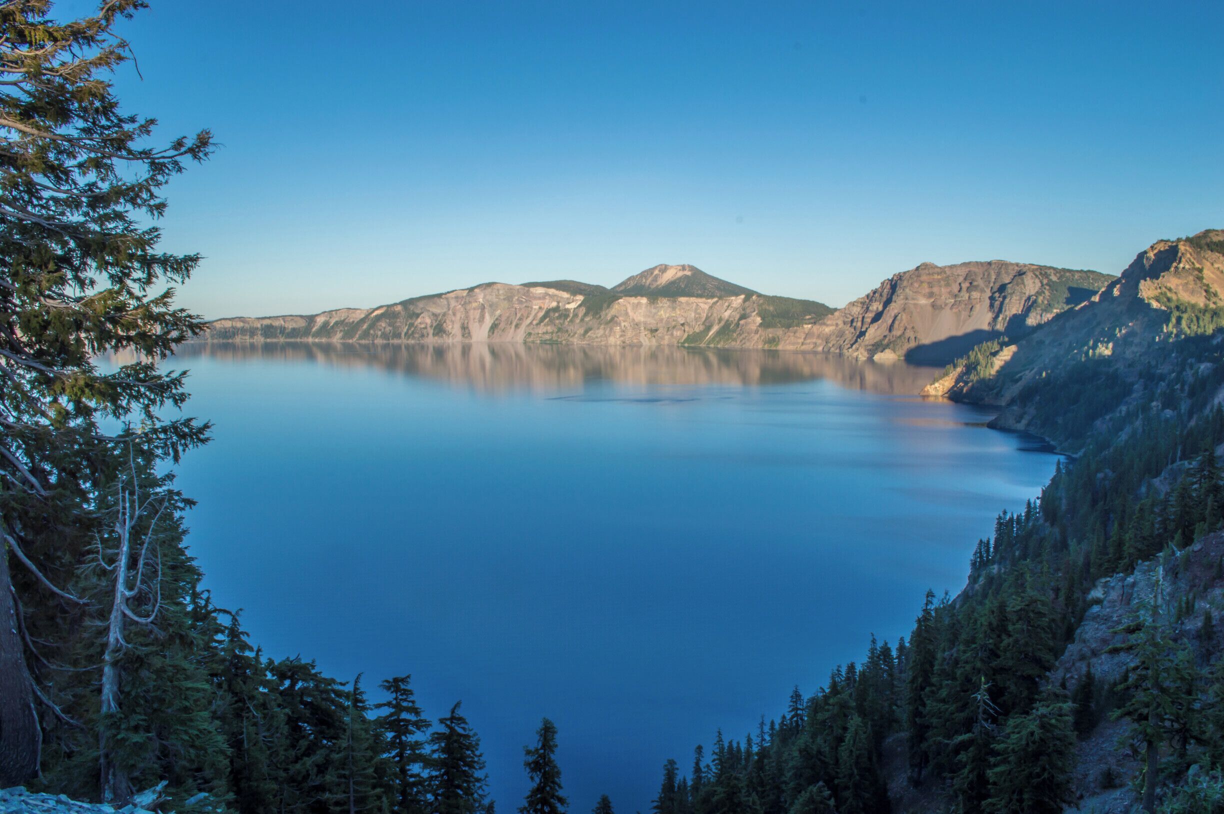 I have never seen anything as magically blue as the water of Crater Lake in Oregon. Everyone told us we needed to go here, still we weren't expecting much more than a pretty lake. But Crater Lake is so much more than that. With no rivers flowing in or out of the lake, all the water is collected via rain and snow melt. Therefore it's some of the cleanest and clearest water in the world. It is truly one of the most beautiful things I have ever seen. #oregon #craterlake #blue #nationalpark