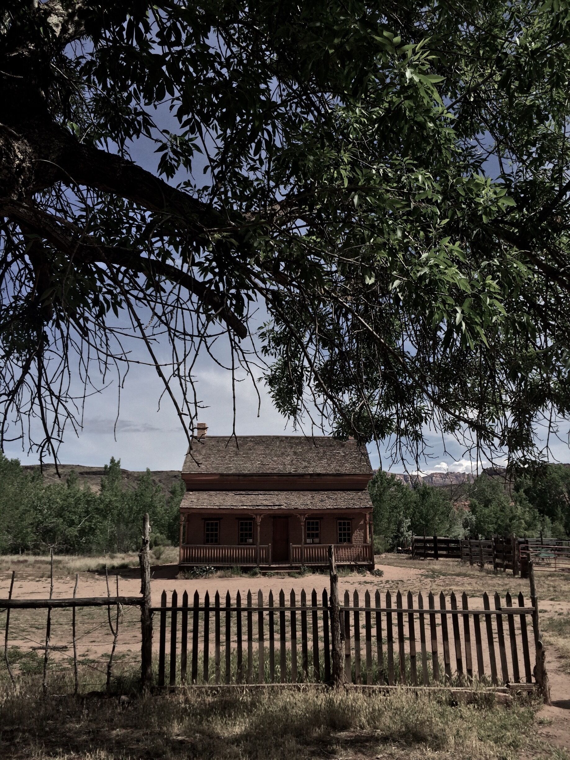 Eerie house in ghost town Grafton.  
