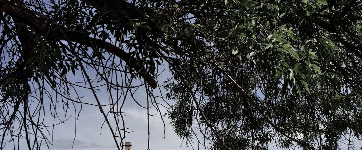 Eerie house in ghost town Grafton.