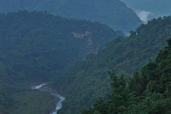 Mountain view from the smaller road to Alishan. Not the exact location but it should be close to it.