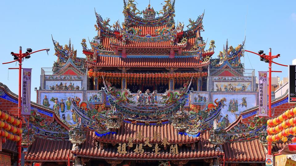 Xingang Fengtian Temple dedicated to Matsu at Xingang Township, Chiayi County, Taiwan