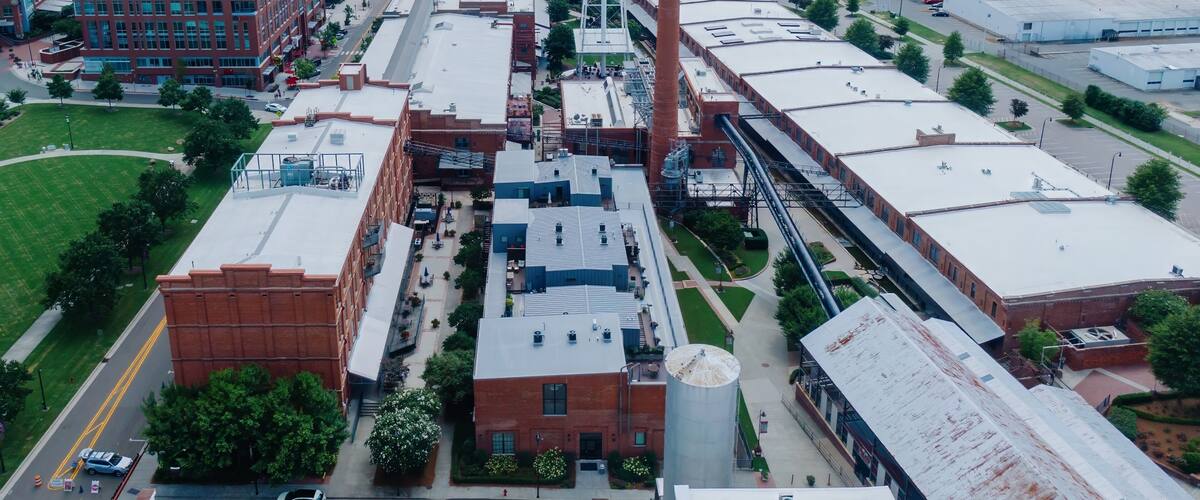 American Tobacco Campus in downtown Durham, North Carolina, United States.