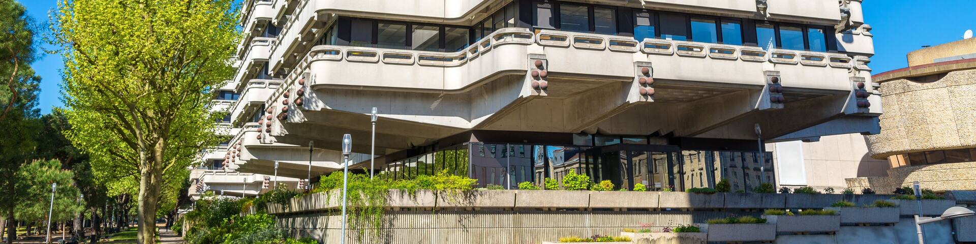 Office buildings from 1970s-1980s in the Meriadeck district of Bordeaux - France; Shutterstock ID 627024887; purchase_order: Comps; job: ; client: ; other: