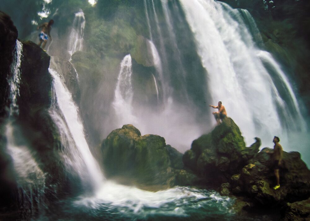 The Pulahpanzak waterfall has got to be the most intense place I've ever jumped from.