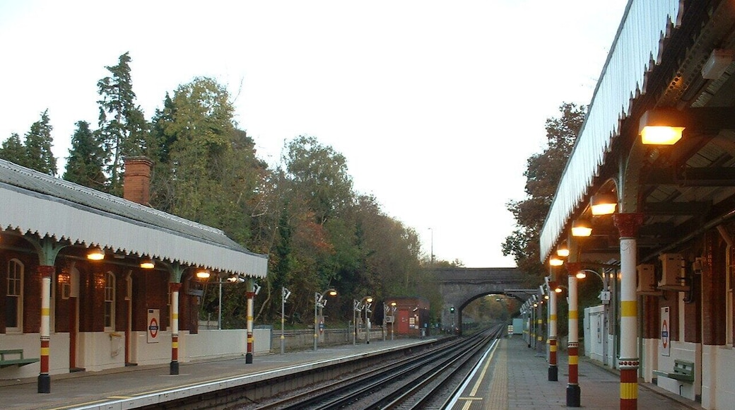 Chigwell tube station looking east.