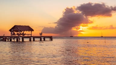 Pigeon Point at sunset,.Tobago,Republic of Trinidad and Tobago, Southern Caribbean