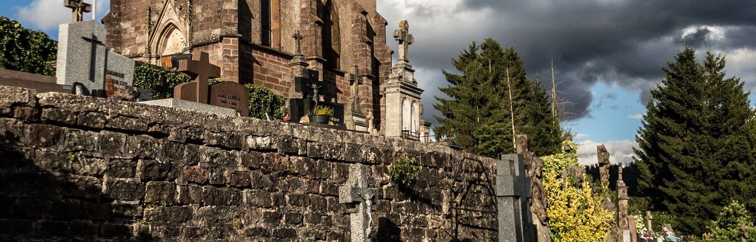 The beautiful Military Cemetery at Abreschviller