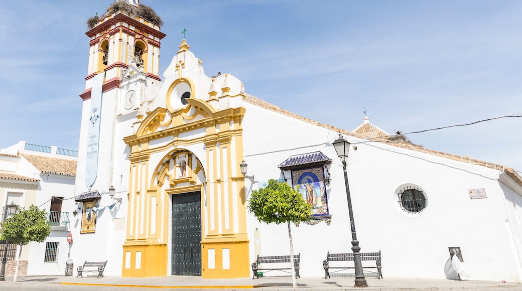 church of the Divino Salvador in Castilblanco de los Arroyos city, province of Seville, Spain