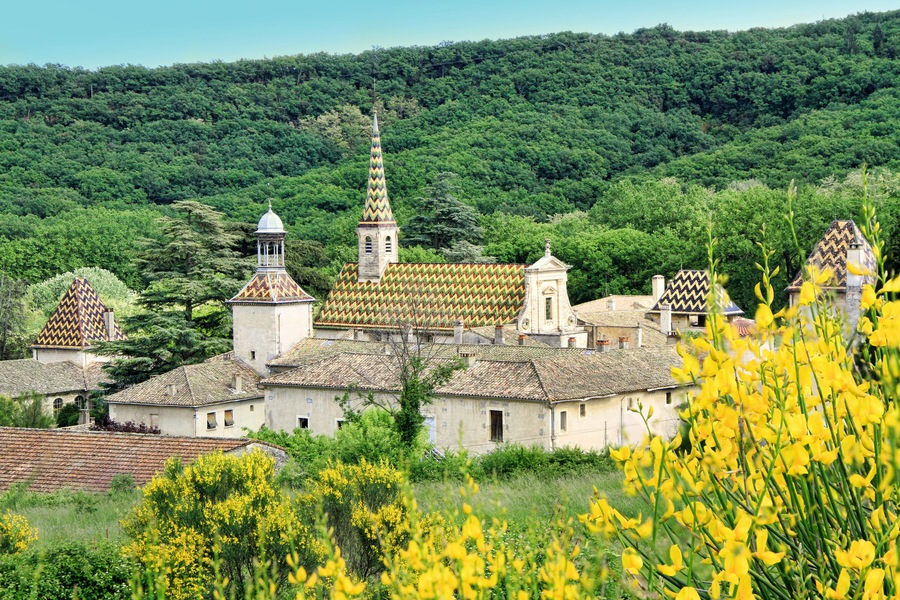 Monastery of Valbonne in Gard Provencal, France