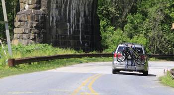 landscape photos taken in Patapsco Valley State Park in Maryland during summer.