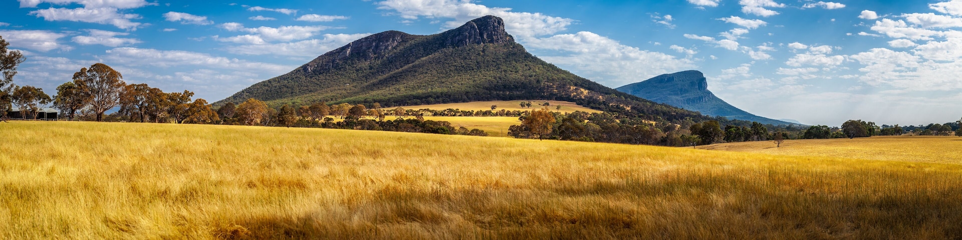 Mount Abrupt in Grampians National Park, Victoria, Austrlaia - wide panorama