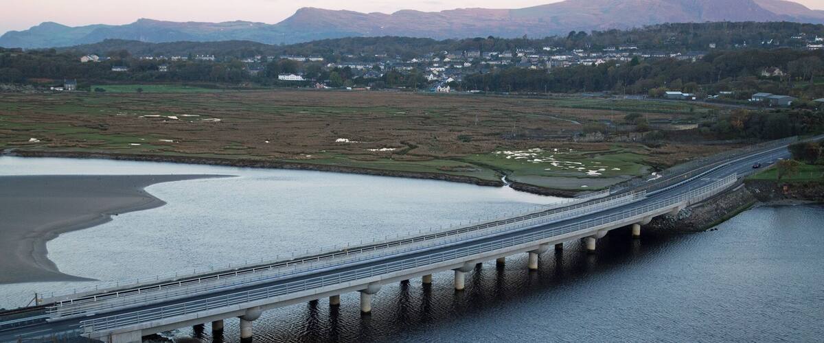 A view of the completed bridge from the southern side of the estuary, a vantage point that was out of bounds until recently due to activities of contractors.