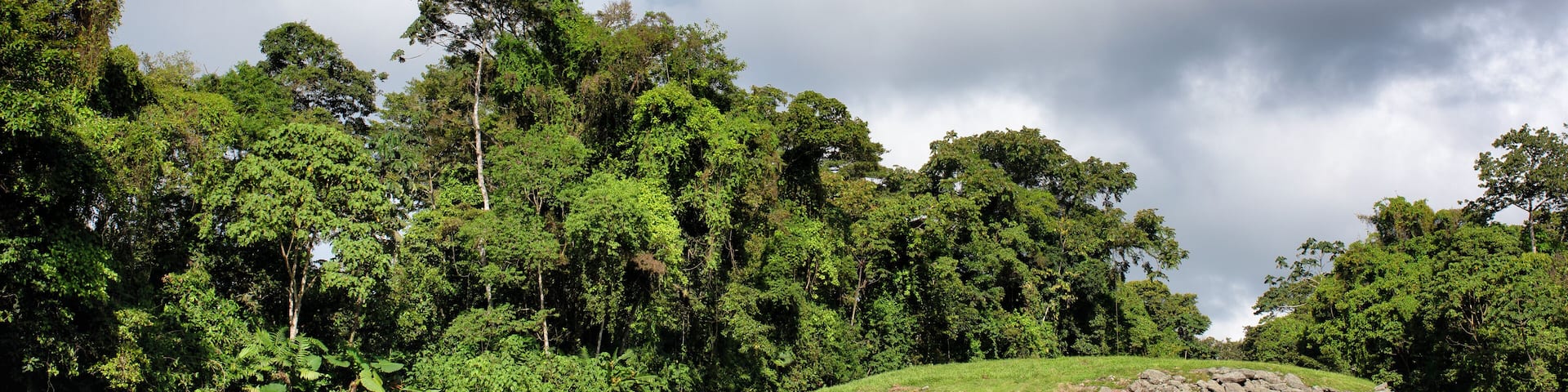 Guayabo archeological site. Pre Colombian ruins close to Turrialba volcano, Costa Rica.