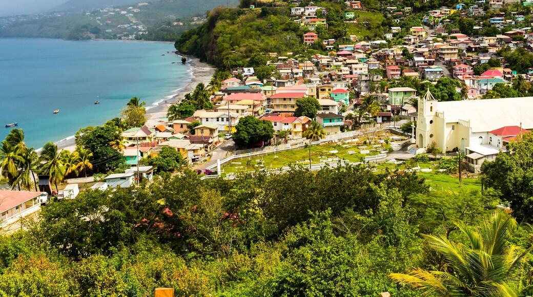 Blick auf Saint Joseph, Departement Guadeloupe, Dominica, kleine Antillen, Karibik