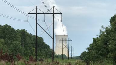 This photo was taken from the County Park at Shearon Harris Lake