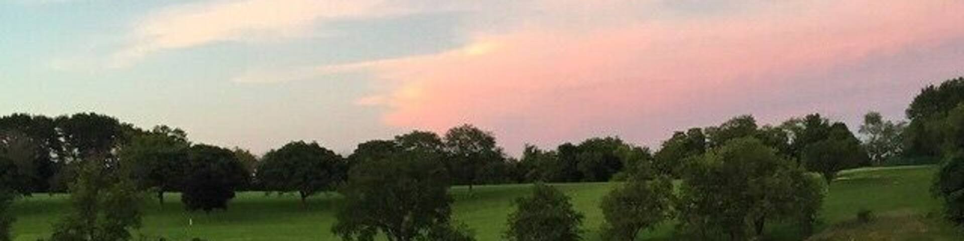 View from the community garden.