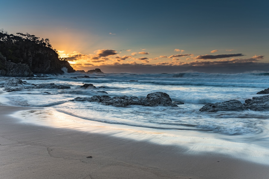 Wild Surf at Malua Bay - Sunrise Seascape