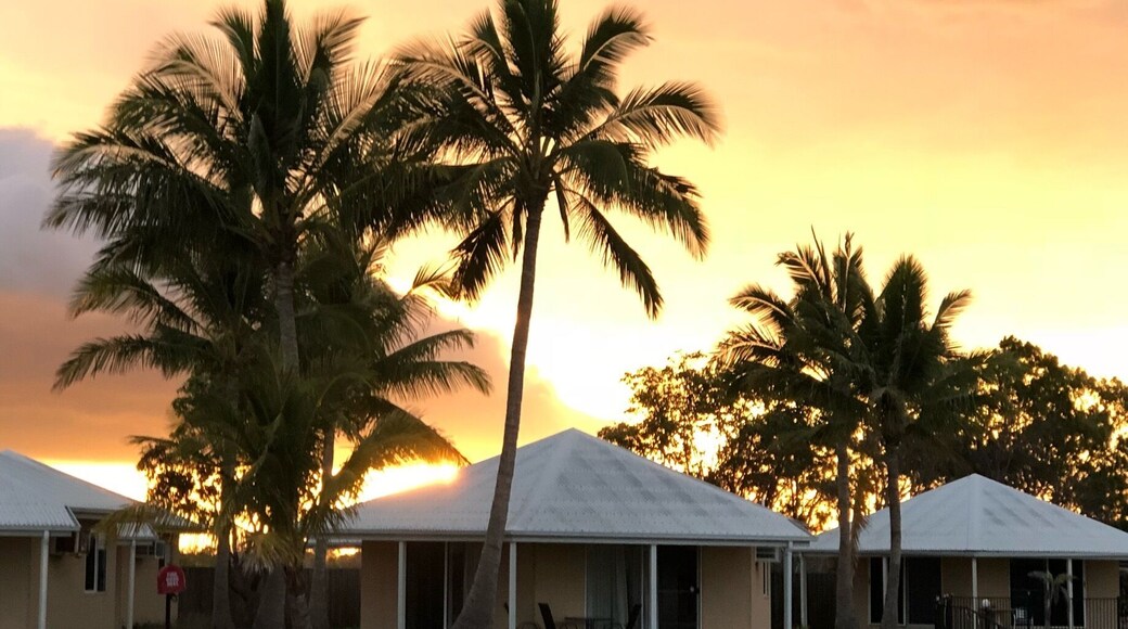 Sunset at the Illawong resort Mackay North Queensland.