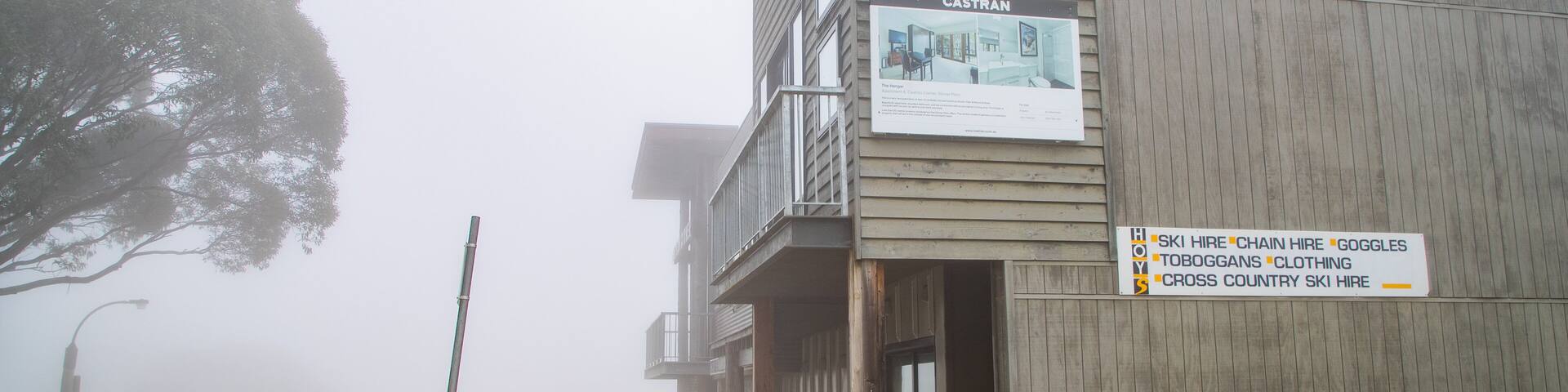 Dinner Plain featuring mist or fog and a small town or village