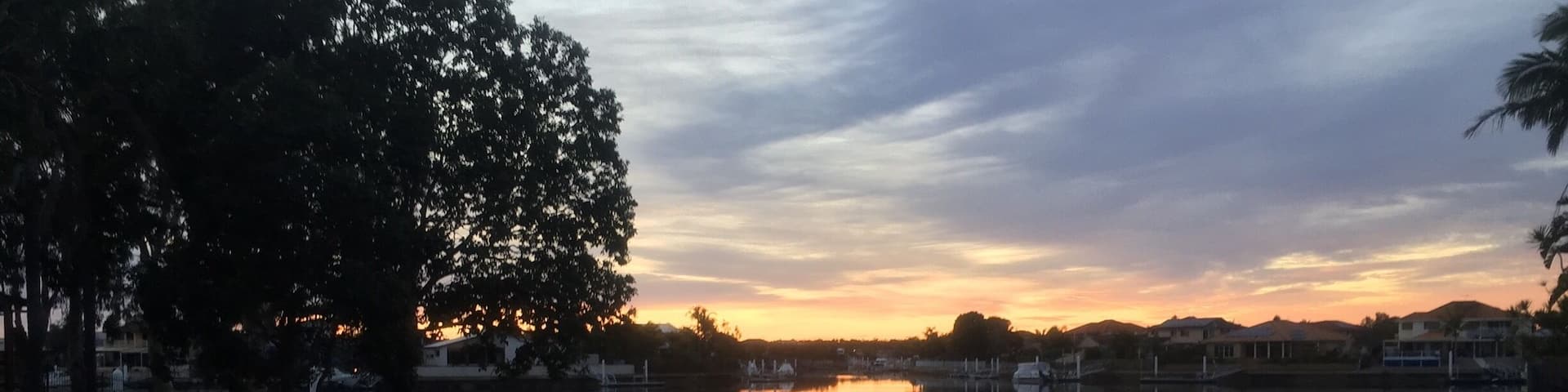 Morning has broken over Bribie Island canals