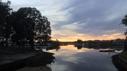 Morning has broken over Bribie Island canals