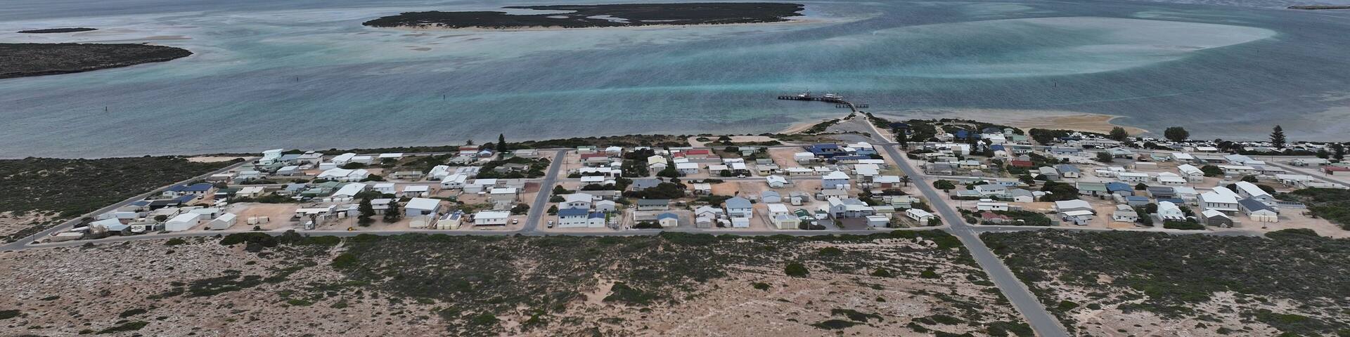Aerial photo of Venus Bay South Australia