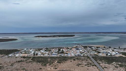 Aerial photo of Venus Bay South Australia