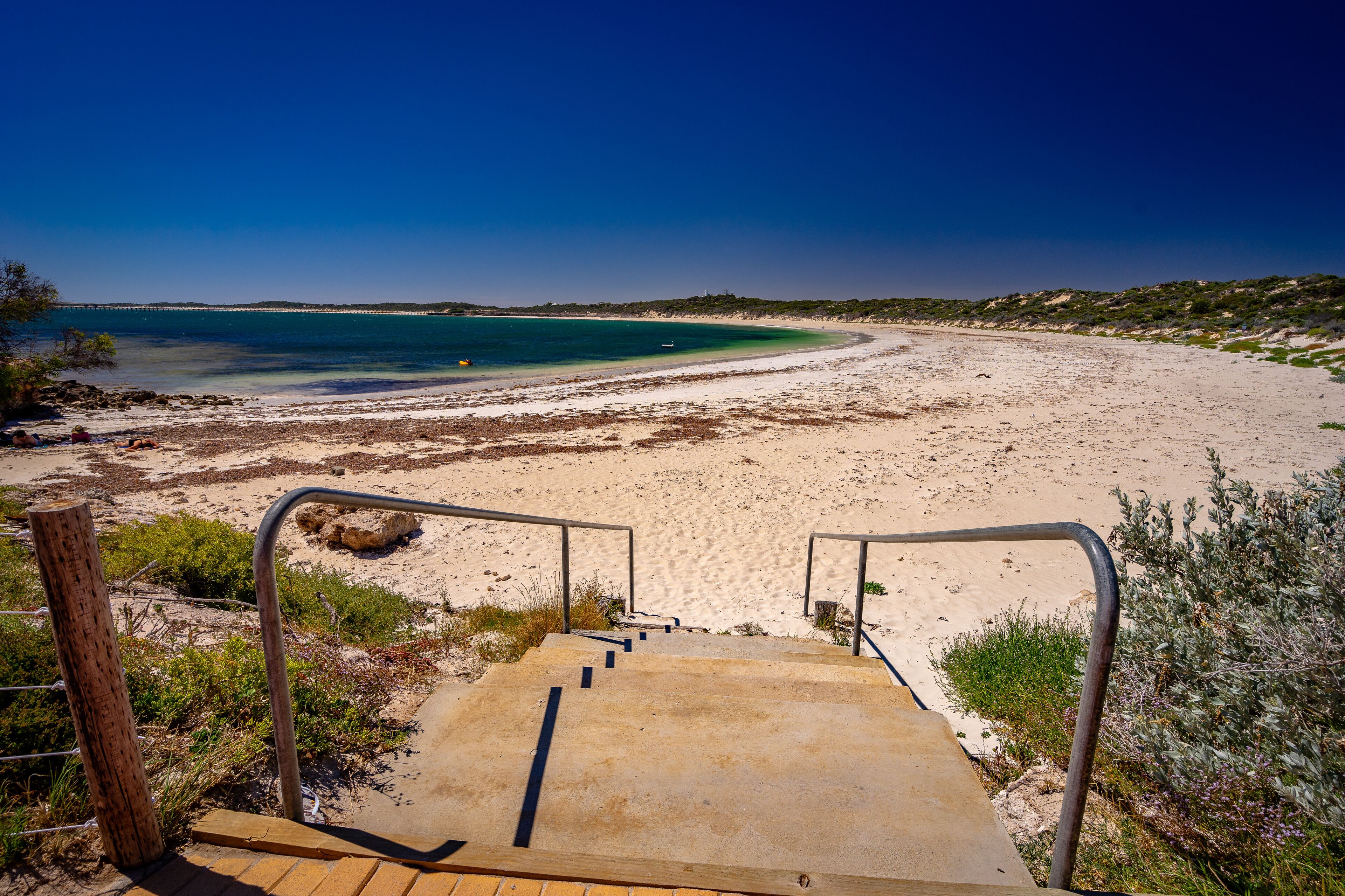Stairs to the beach in Elliston, SA, Australia