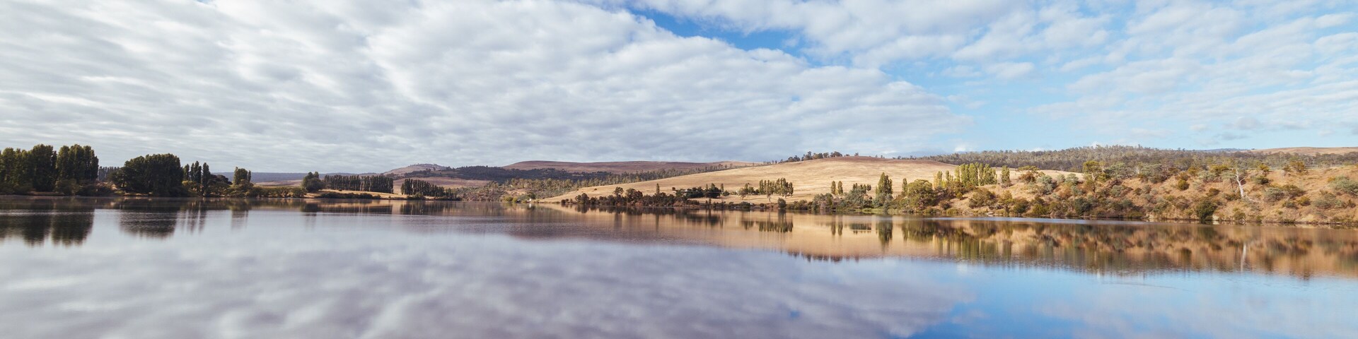 Meadowbank Lake and River Derwent in Tasmania Australia