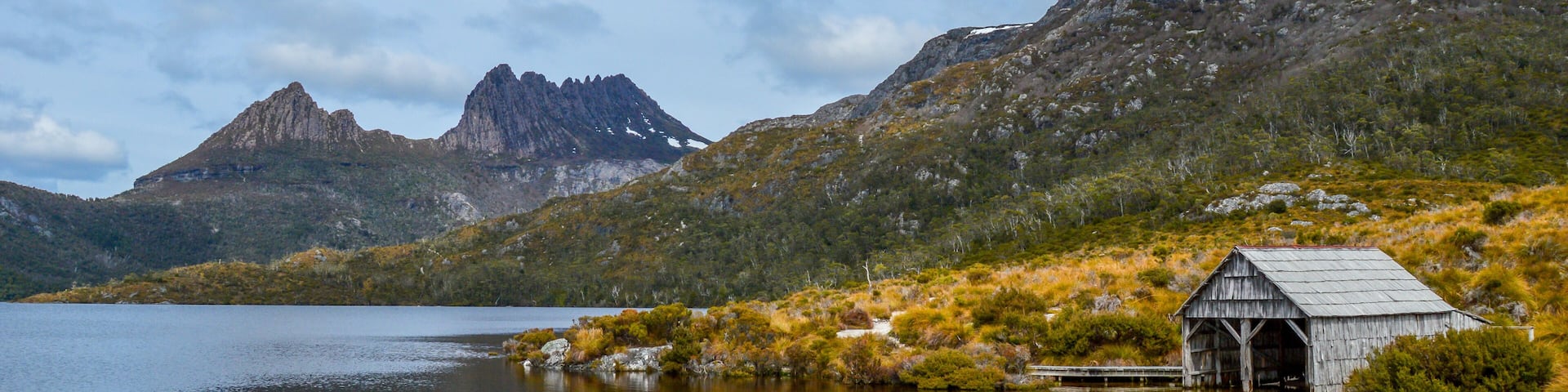 Dove Lake at Lake St Clair National Park in Tasmania, Australia