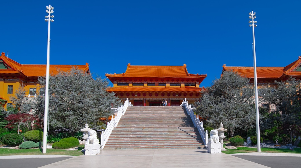 Beautiful colours of a Buddhist temple Nan Tien Temple Woolongong Sydney NSW Australia