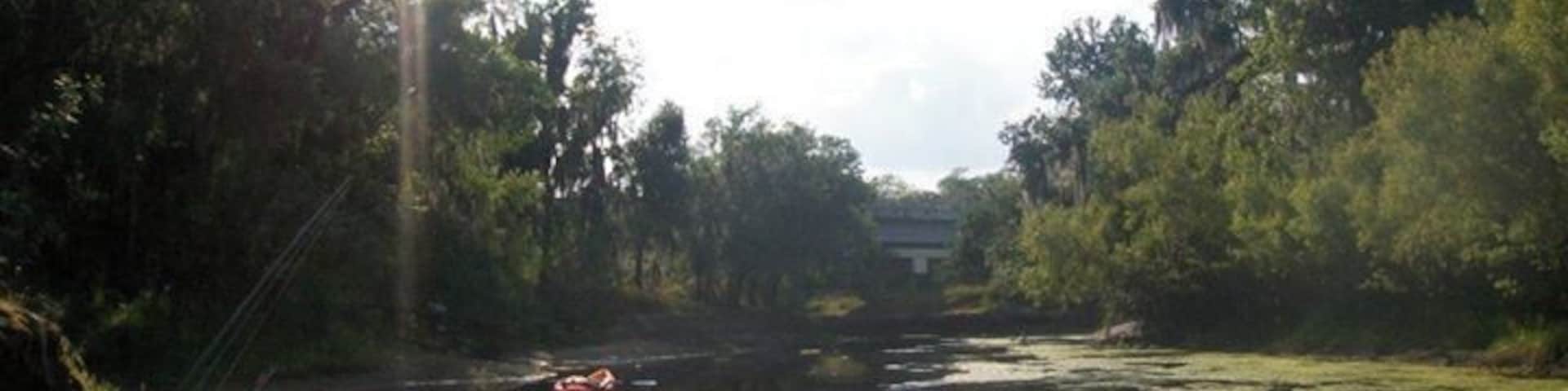 Fishing and drifting down the river.