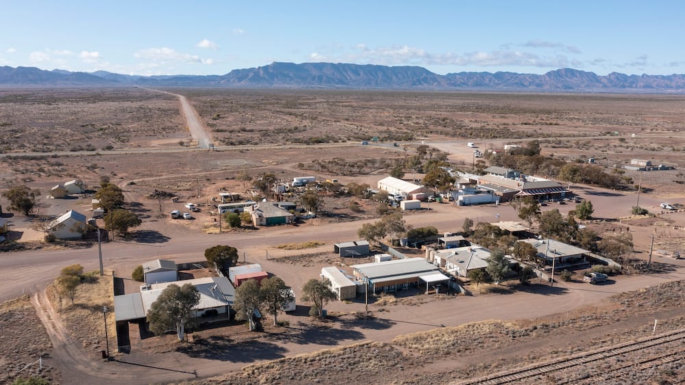 The South Australian town of parachilna near the Flinders ranges.
