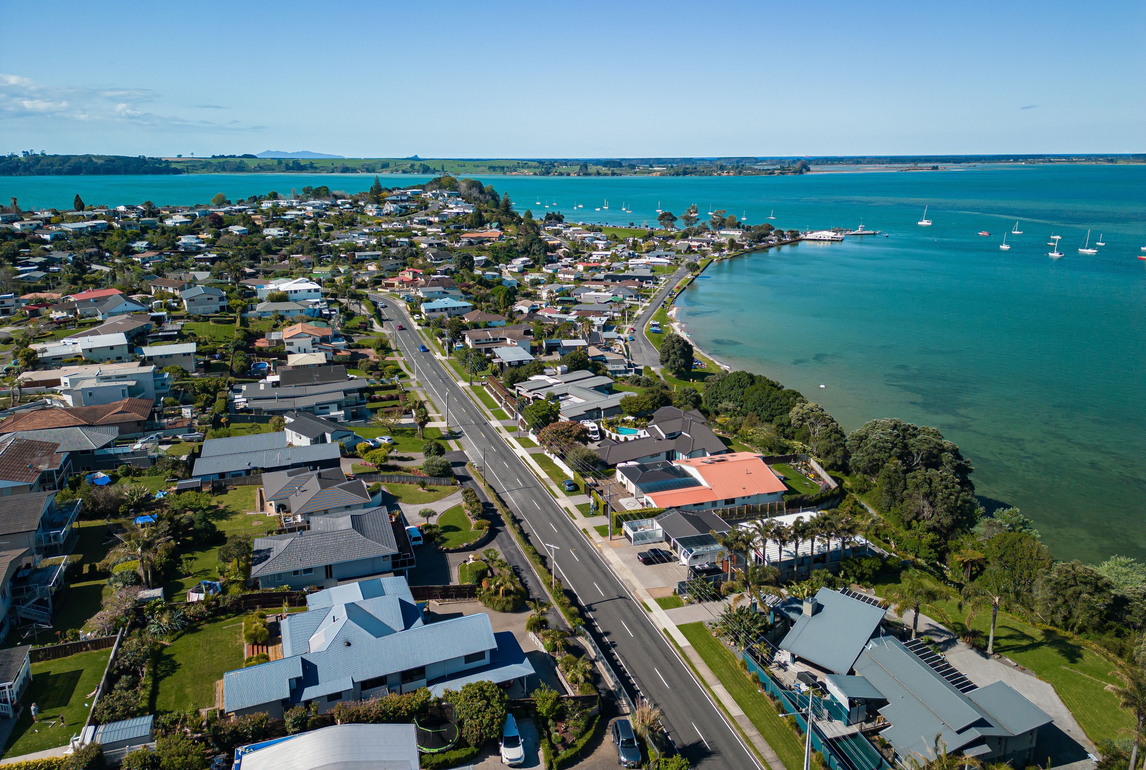 Coastal neighborhood of Omokoroa, New Zealand