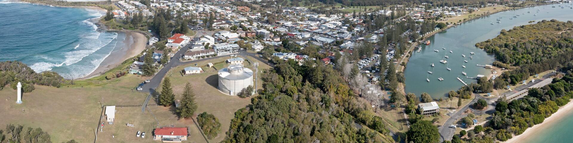 The town of Yamba on the NSW north coast ,Australia.