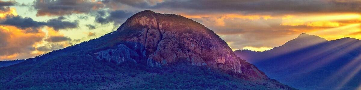 Up on a hill near lake moogerah