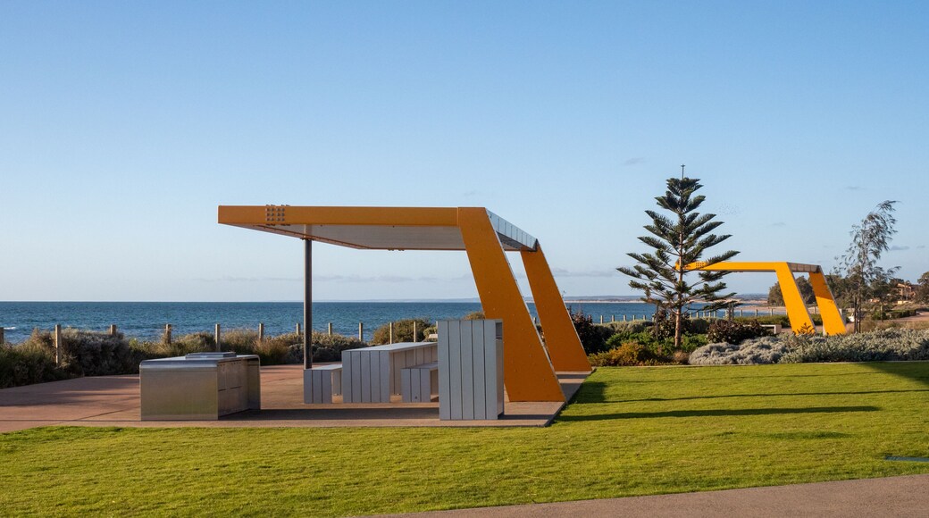 Picnic facilities on the ocean foreshore in Geraldton, Western Australia