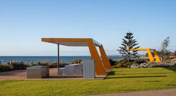 Picnic facilities on the ocean foreshore in Geraldton, Western Australia